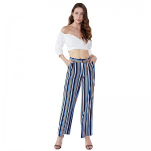 2019 Women Fancy New Design Stripe tyttöjen muotihousut